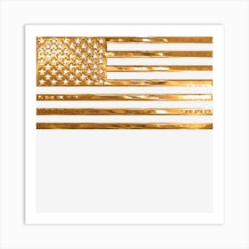 Copper Us Flag Art Print