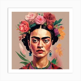 Frida Floral Art Print Art Print