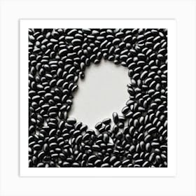 Black Beans In A Circle 1 Art Print