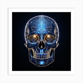 Psychedelic Skull Art Print