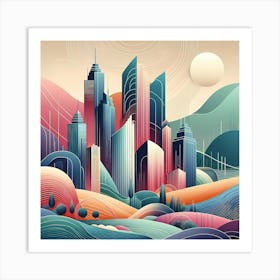 Cityscape 43 Art Print