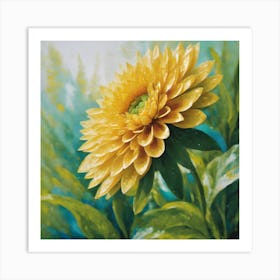 "Golden Bloom Radiance" is an exquisite artwork that captures the vivid detail and sunlit beauty of a blooming flower. This stunning piece, with its photorealistic appeal and vibrant yellow hues, brings the freshness of a spring garden to any setting. The artwork is perfect for botanical art lovers, garden enthusiasts, and those seeking to add a touch of nature-inspired optimism to their decor. Ideal for luxury home interiors, spa environments, or as a centerpiece in a boutique hotel lobby, this painting's ."botanical elegance," "luxurious floral art," "vibrant home decor," and "nature-inspired beauty." "Golden Bloom Radiance" is a captivating choice for collectors and decorators aiming to brighten spaces with fine art that celebrates the natural world's splendor. Art Print