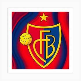 FC Basel 1893 Logo Wall Art 5 Art Print