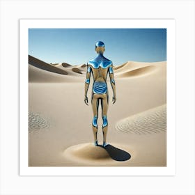 Man In The Desert 24 Art Print