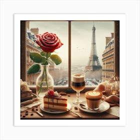 Paris By The Window Art Print