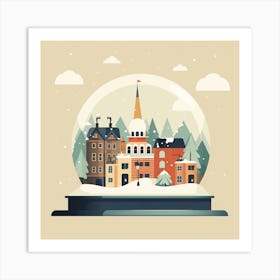 Bergen Norway 1 Snowglobe Art Print