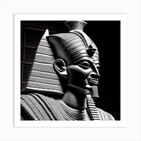 Egyptian Statue Art Print