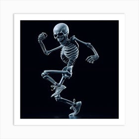 Skeleton Dancer Art Print