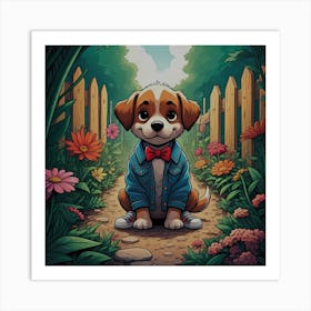 Cutesy Dog Art Print