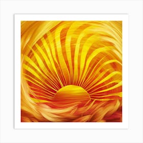 Abstract Of A Sun Art Print