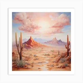 Desert Landscape 1 Art Print