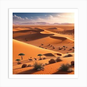 Sahara Desert Landscape 15 Art Print