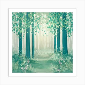 Forest Path 11 Art Print