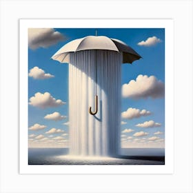Umbrella In The Sky Art Print