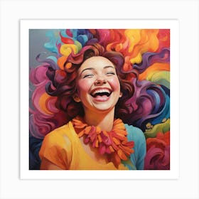 Laughing mood 2 Art Print