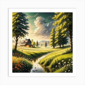 Landscape Painting 87 Art Print