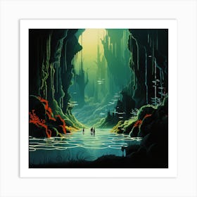 Through The Cave Art Print