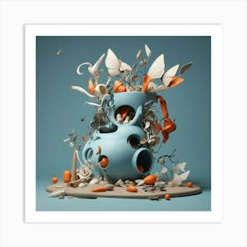 Vase Of Flowers 1 Art Print