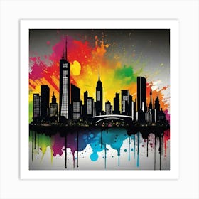 New York City Skyline 46 Art Print