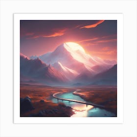 Landscape Painting Art Print