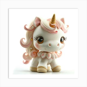 Unicorn Figurine 11 Art Print