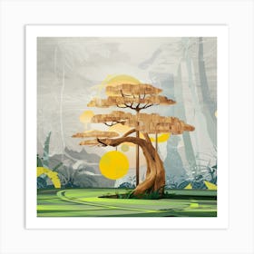 Tree In The Forest Art Print