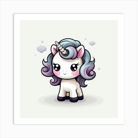 Cute Unicorn 37 Art Print