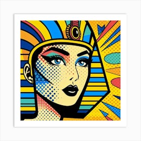 Pop Egyptian Ghalia LuxeGlow Art Print