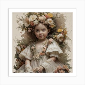 Floral Reverie Embracing Cottagecore Beauty (4) Art Print