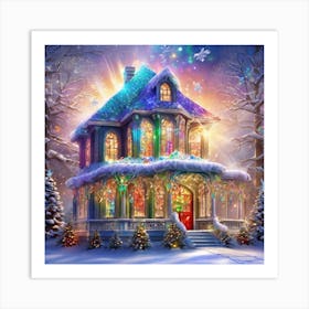 Christmas House 38 Art Print