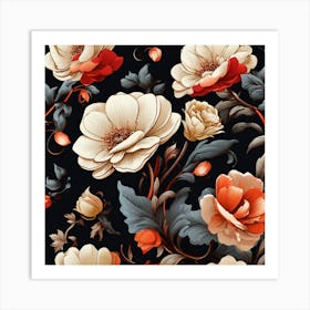 Floral Pattern 8 Art Print