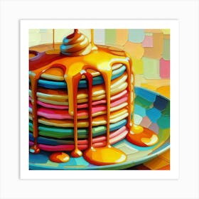 Pancakes With Syrup Art Print