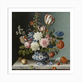A Still Life Of Flowers In A Wanli Vase, Ambrosius Bosschaert the Elder 2 Art Print