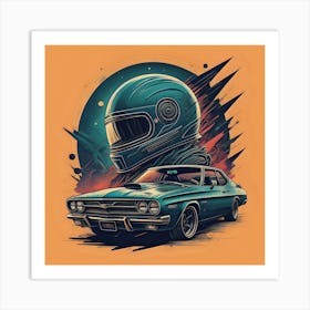 Vintage Muscle Car Art Print