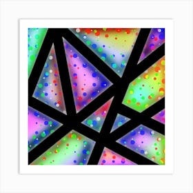 Abstract Triangles Art Print