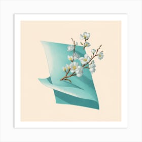 Blossoms On Paper Art Print