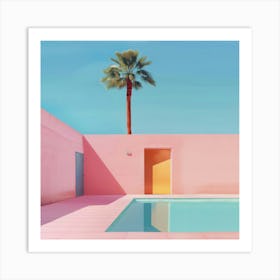 Pink Pool 8 Art Print