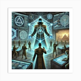 A Depiction Of A Dimensional Overseer Enforcing Sy Art Print