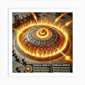 Vulkaris Thermal Shield Iron Commonwealth Art Print