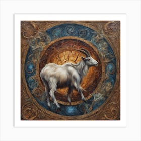 Capricorn the goat Art Print