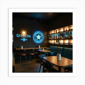 Interior Of A Restaurant Art Print