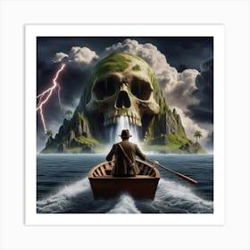 Man In A Boat 5 Art Print