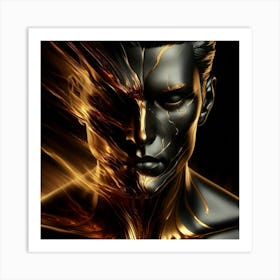 Fire And Lightning Art Print