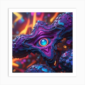 Psychedelic Eye of Aegis Art Print