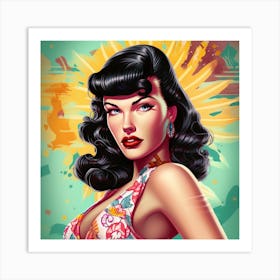 Pin Up Girl 2 Art Print