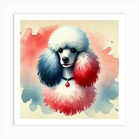 Watercolor Poodle 4 Art Print