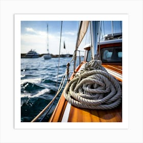 Sailboat On The Sea Art Print