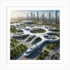 Futuristic City 11 Art Print