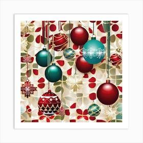 Christmas Ornaments 3 Art Print