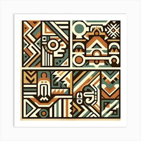 Aztec Tile Art Print